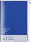 MARK'S 2024/2025 Taschenkalender B6 vertikal, Colors // Blue - 