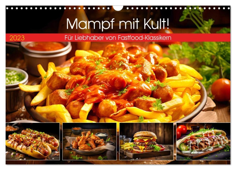 Mampf mit Kult! - Für Liebhaber von Fastfood-Klassikern (Wandkalender 2026 DIN A3 quer), CALVENDO Monatskalender - Anja Frost