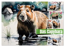 Cover-Bild zum Titel 'Das Capybara (Wandkalender 2026 DIN A2 quer), CALVENDO Monatskalender' von 'Steffani Lehmann'