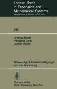 Cover-Bild zum Titel 'Notwendige Optimalitätsbedingungen und ihre Anwendung' von 'A. Kirsch, J. Werner, W. Warth'