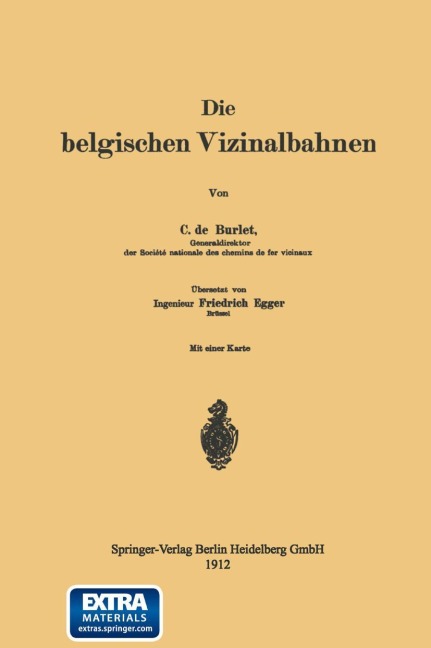 Die belgischen Vizinalbahnen - Charles de Burlet