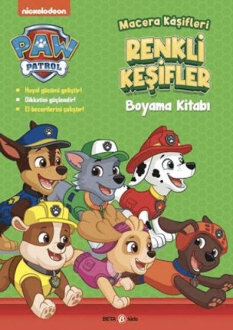 Paw Patrol Macera Kasifleri Renkli Kesifler Boyama Kitabi - Kolektif