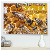 Cover-Bild zum Titel 'Süßes Gold: Imker, Bienen & Honig (hochwertiger Premium Wandkalender 2026 DIN A2 quer), Kunstdruck in Hochglanz' von 'Calvendo Calvendo'