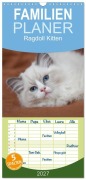 Cover-Bild zum Titel 'Familienplaner 2027 - Ragdoll Kitten mit 5 Spalten (Wandkalender, 21 x 45 cm) CALVENDO' von 'Fotodesign Verena Scholze'