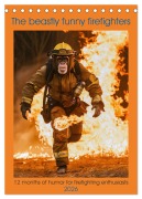 Cover-Bild zum Titel 'The beastly funny firefighters (Desk Calendar 2026 DIN A5 portrait), CALVENDO 12 Month DeskCalendar' von 'Peter Ruebsamen'