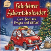 Cover-Bild zum Titel 'Fahrlehrer-Adventskalender: Quiz-Buch mit Fragen und Rätsel' von 'Schlauvento Interactive'