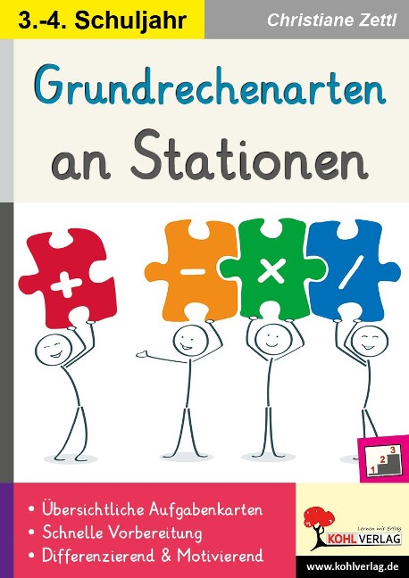 Grundrechenarten an Stationen / Klasse 3-4 - Christiane Zettl
