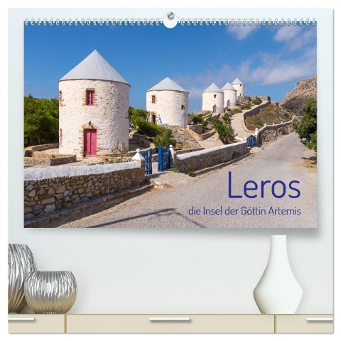 Leros - die Insel der Göttin Artemis (hochwertiger Premium Wandkalender 2025 DIN A2 quer), Kunstdruck in Hochglanz - Stefan O. Schüller und Elke Schüller
