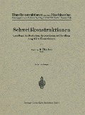 Cover-Bild zum Titel 'Schweißkonstruktionen' von 'R. Hänchen'