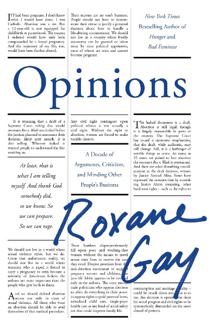 Opinions - Roxane Gay