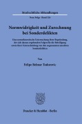 Cover-Bild zum Titel 'Normwidrigkeit und Zurechnung bei Sonderdelikten' von 'Felipe Belmar Todorovic'