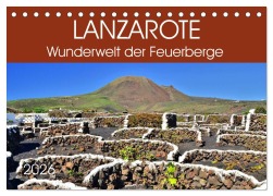 Cover-Bild zum Titel 'Lanzarote. Wunderwelt der Feuerberge (Tischkalender 2026 DIN A5 quer), CALVENDO Monatskalender' von 'Jutta Heußlein'