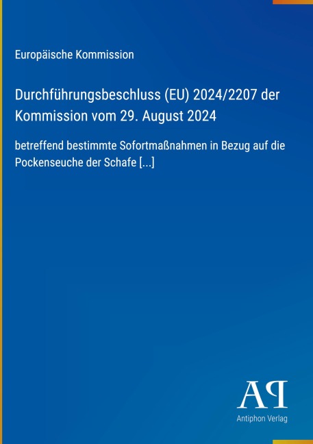 Durchführungsbeschluss (EU) 2024/2207 der Kommission vom 29. August 2024 - Europäische Kommission