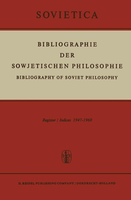 Bibliographie Der Sowjetischen Philosophie - 