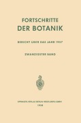 Cover-Bild zum Titel 'Fortschritte der Botanik' von 'Ernst Gäumann, Erwin Bünning'