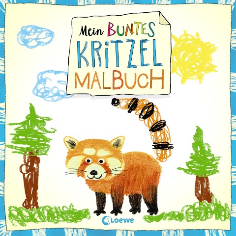 Mein buntes Kritzel-Malbuch (Roter Panda) - Norbert Pautner