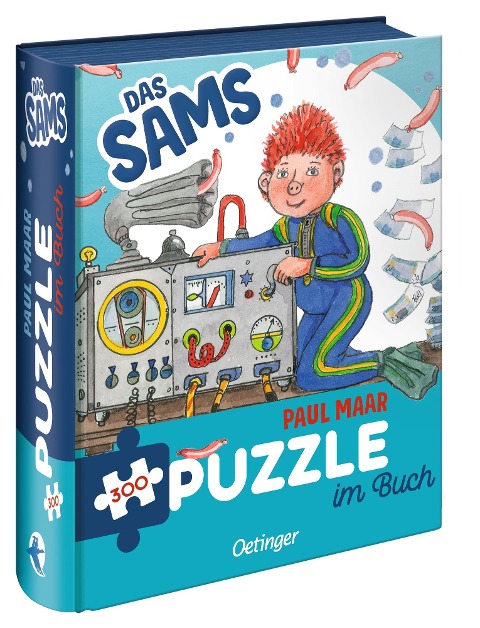 Das Sams. Puzzle im Buch. 300 Teile, Format 48 x 34 cm - Paul Maar, Alexandra Hanneforth