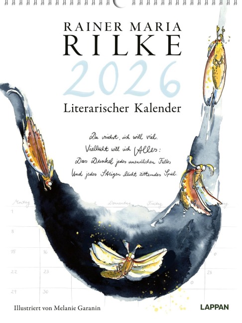 Rilke-Kalender 2026 - Wandkalender - Rainer Maria Rilke