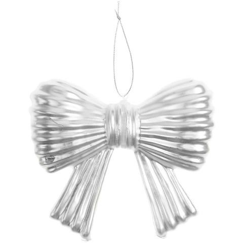 Glashänger Schleife silber 13,5x11x3,5cm - 