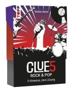 Cover-Bild zum Titel 'CLUE5 #Rock & Pop. 5 Hinweise, nur eine Lösung. Das Trend-Quiz für deine Tasche' von 'Stefan Heine'