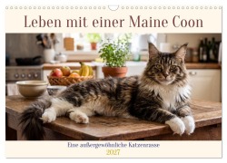 Cover-Bild zum Titel 'Leben mit einer Maine Coon (Wandkalender 2027 DIN A3 quer), CALVENDO Monatskalender' von 'Roland Brack'