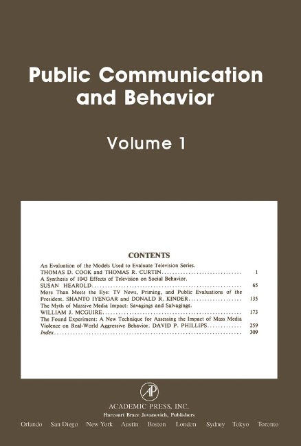 Public Communication and Behavior - 