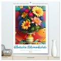 Abstrakte Blumenbukets (hochwertiger Premium Wandkalender 2024 DIN A2 hoch), Kunstdruck in Hochglanz - Franky Franky58