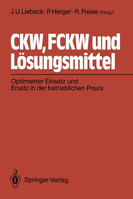 CKW, FCKW und Lösungsmittel - 