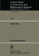 Cover-Bild zum Titel 'Produktionstheorie' von 'G. Uebe'