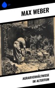 Cover-Bild zum Titel 'Agrarverhältnisse im Altertum' von 'Max Weber'