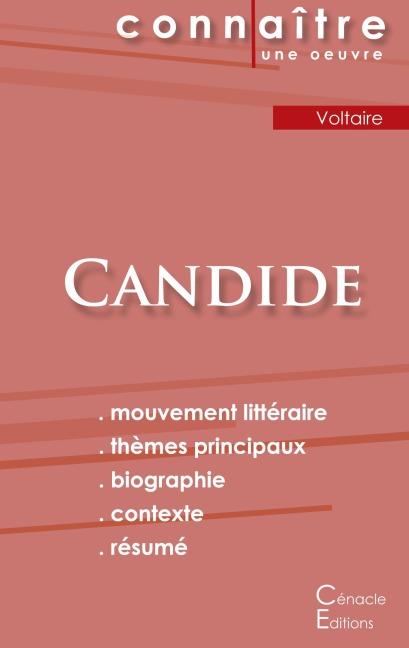 Fiche de lecture Candide de Voltaire (Analyse littéraire de référence et résumé complet) - Voltaire
