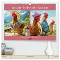 Lustige Federvieh-Fashion. Modische Abenteuer auf dem Bauernhof (hochwertiger Premium Wandkalender 2025 DIN A2 quer), Kunstdruck in Hochglanz - Rose Hurley
