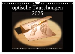 optische Täuschungen 2025 (Wandkalender 2025 DIN A4 quer), CALVENDO Monatskalender - Kewo Wolfram Keller