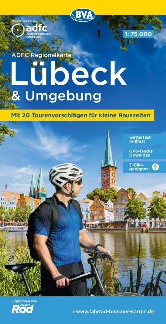 BVA ADFC Regionalkarte Lübeck und Umgebung 1:75.000 - 
