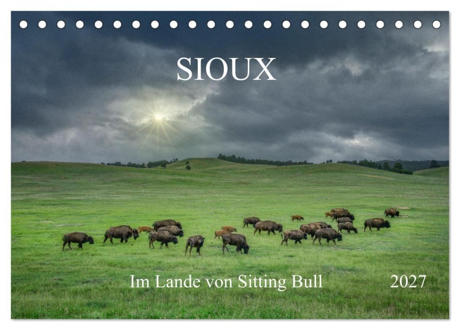 Sioux Im Lande von Sitting Bull (Tischkalender 2027 DIN A5 quer), CALVENDO Monatskalender - Christian Heeb