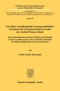 Cover-Bild zum Titel 'Die Kölner morphologische Genossenschaftslehre im Kontext der Gemeinwirtschaft im Lichte der Gerhard Weisser-Schule' von 'Frank Schulz-Nieswandt'