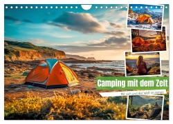 Camping mit dem Zelt (Wandkalender 2025 DIN A4 quer), CALVENDO Monatskalender - Steffen Gierok-Latniak