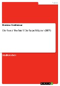 Cover-Bild zum Titel 'Die 'neue' Rechte I: Die Republikaner (REP)' von 'Kristine Greßhöner'