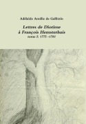 Cover-Bild zum Titel 'Lettres de Diotime à François Hemsterhuis I' von 'Adélaïde Amélie de Gallitzin'