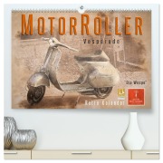 Mototrroller - Vesparade (hochwertiger Premium Wandkalender 2026 DIN A2 quer), Kunstdruck in Hochglanz - Peter Roder