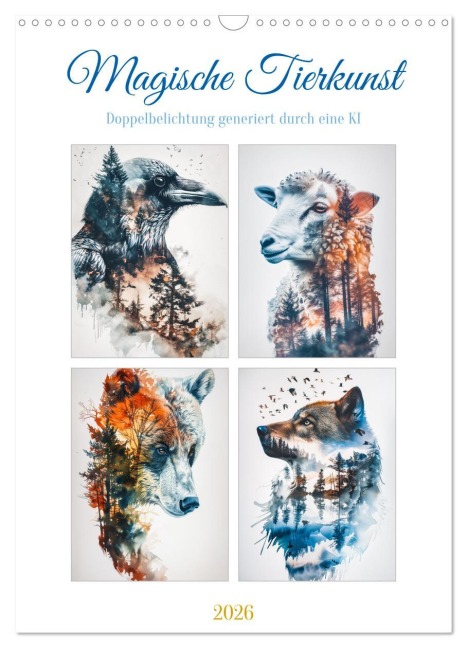 Magische Tierkunst (Wandkalender 2026 DIN A3 hoch), CALVENDO Monatskalender - Steffen Gierok-Latniak