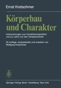Cover-Bild zum Titel 'Körperbau und Charakter' von 'Ernst Kretschmer'