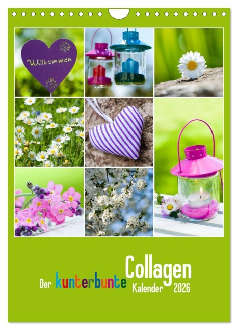 Der kunterbunte Collagen Kalender (Wandkalender 2026 DIN A4 hoch), CALVENDO Monatskalender - Judith Dzierzawa