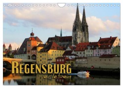 Cover-Bild zum Titel 'Regensburg erleben (Wandkalender 2027 DIN A4 quer), CALVENDO Monatskalender' von 'Renate Bleicher'