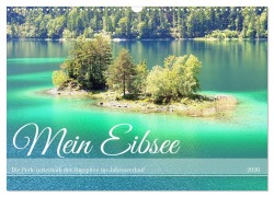 Cover-Bild zum Titel 'Mein Eibsee - Die Perle unterhalb der Zugspitze im Jahresverlauf (Wandkalender 2026 DIN A3 quer), CALVENDO Monatskalender' von 'Michaela Schimmack'