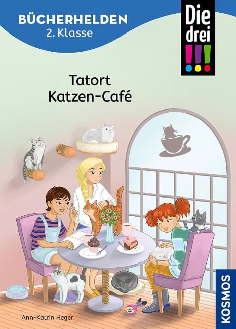 Die drei !!!, Bücherhelden 2. Klasse, Tatort Katzen-Café - Ann-Katrin Heger