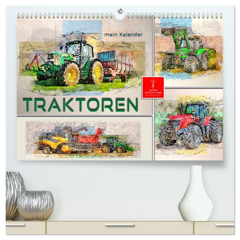 Traktoren - mein Kalender (hochwertiger Premium Wandkalender 2025 DIN A2 quer), Kunstdruck in Hochglanz - Peter Roder