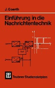 Cover-Bild zum Titel 'Einführung in die Nachrichtentechnik' von 'Joachim Goerth'