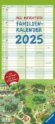 Ali Mitgutsch Familienkalender 2025 - Wandkalender - Familienplaner mit 5 Spalten - Format 22 x 49,5 cm - 