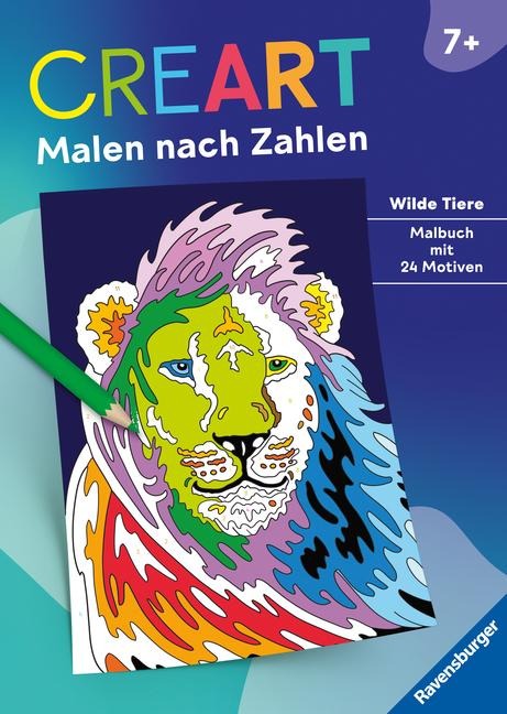 CreArt Malen nach Zahlen ab 7: Wilde Tiere - 